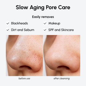 MAREE in-hand application massaging oil to show gentle makeup dissolving action