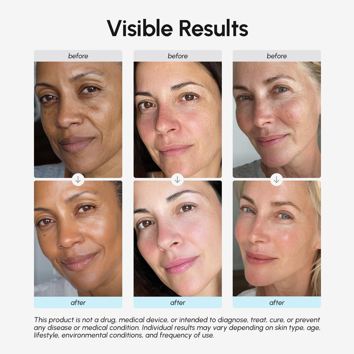 MAREE ingredient collage highlighting retinol and hyaluronic acid for renewed skin benefit