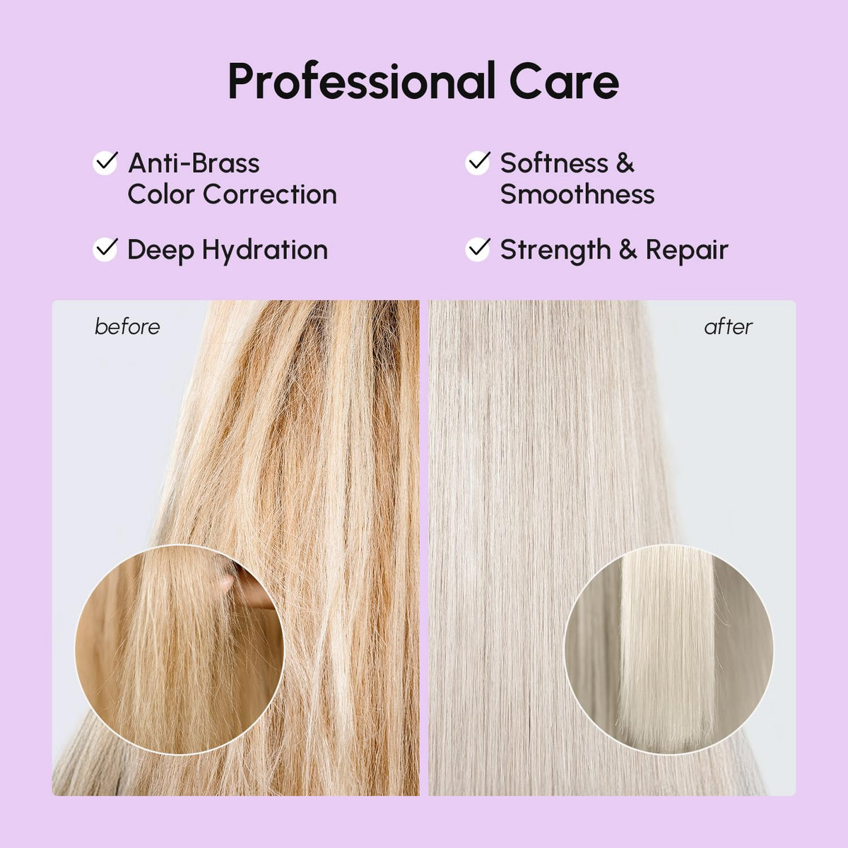 MAREE ingredient visual with biotin and keratin highlighting repair support