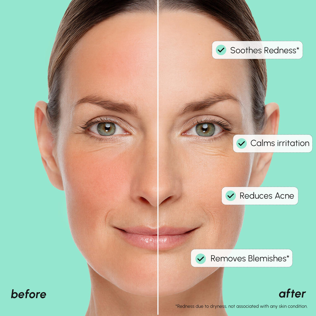 MAREE ingredient label highlighting centella and niacinamide benefits