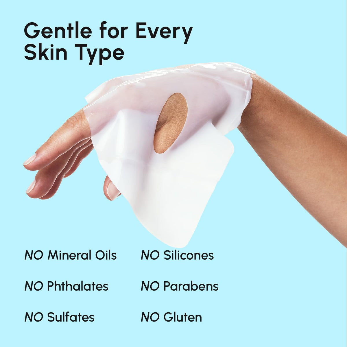 MAREE ingredient label closeup listing collagen, hyaluronic acid, niacinamide