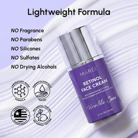 MAREE ingredients label close-up showing hyaluronic acid and niacinamide
