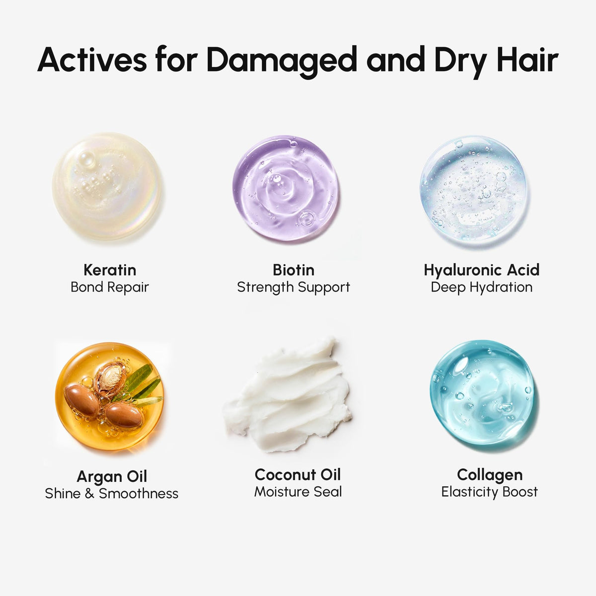 MAREE oils and keratin flatlay highlighting nourishing ingredients benefit