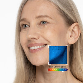MAREE mask in bathroom self-care setting for easy at-home use