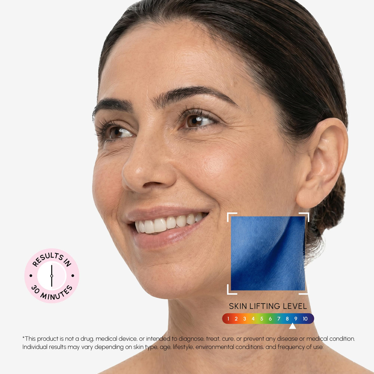MAREE open package displaying serum pad and strap contents