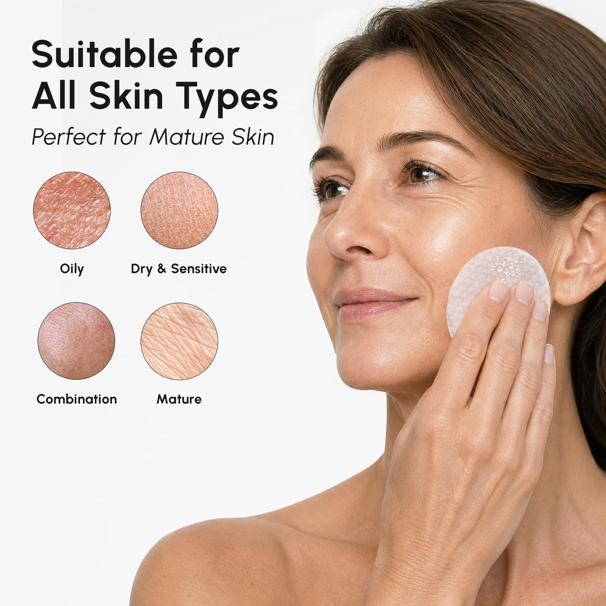 MAREE pad texture with formula droplets highlighting hydration support