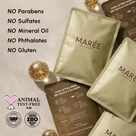 MAREE hand-held mask for size reference and easy application