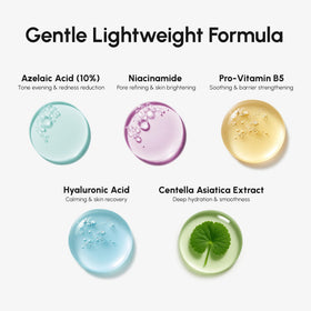 MAREE serum being applied to cheek for redness-soothing benefit