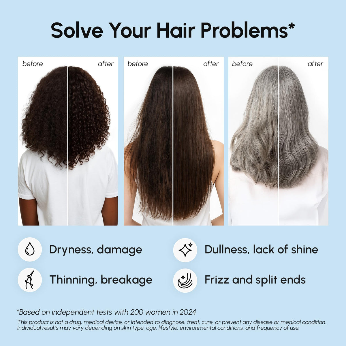 MAREE capsule size compared to hairbrush demonstrating travel-friendly convenience