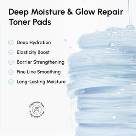 MAREE soaked pad with visible essence showcasing deep hydration benefit