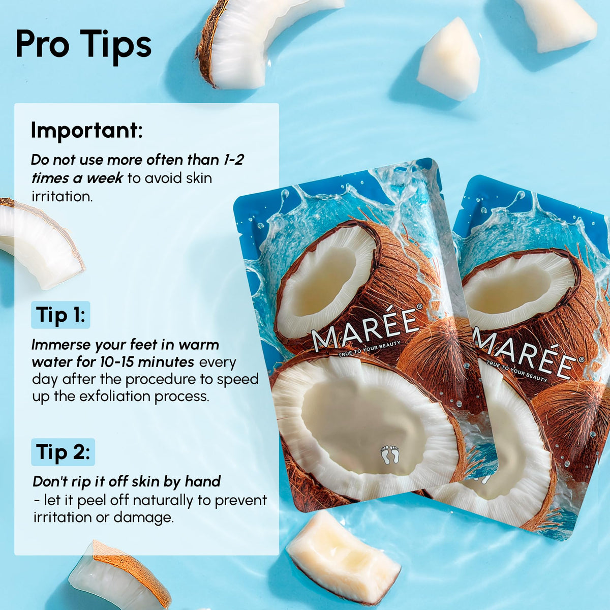 MAREE lifestyle scene of foot care routine emphasizing relaxation and smoother skin