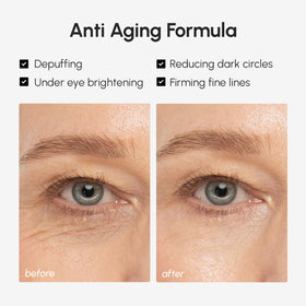 MAREE applying stick under eye to reduce puffiness and refresh