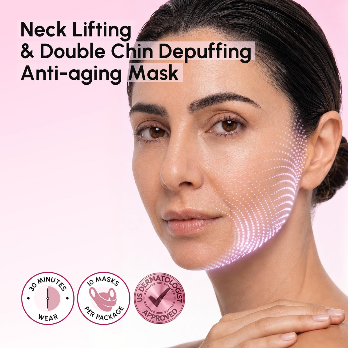 MAREE worn on model profile highlighting lifted jawline contour