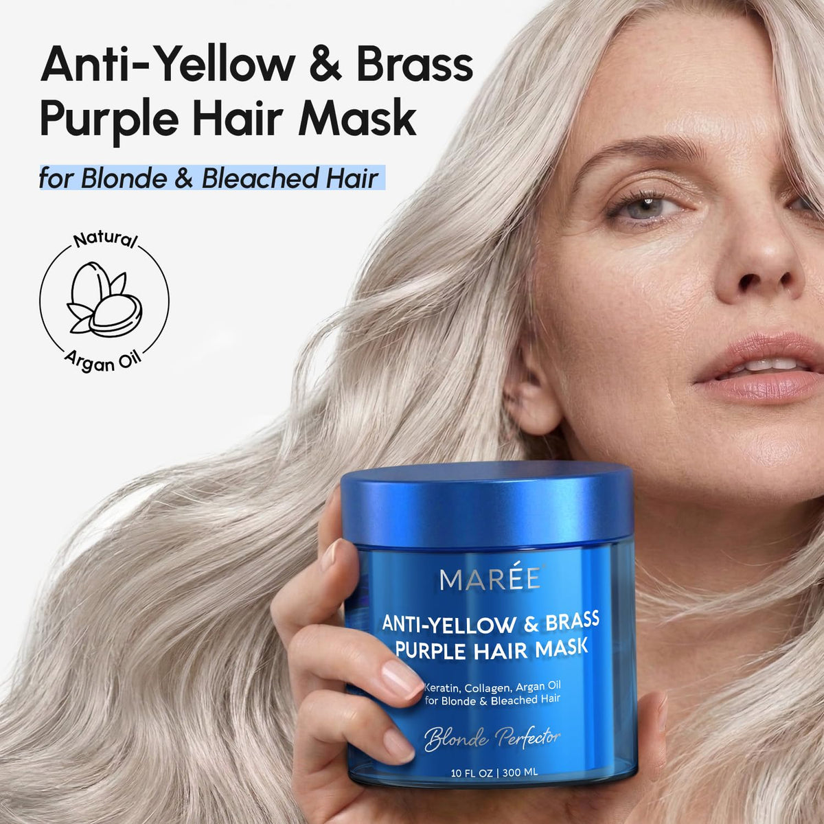 MAREE creamy purple mask texture close-up for easy application