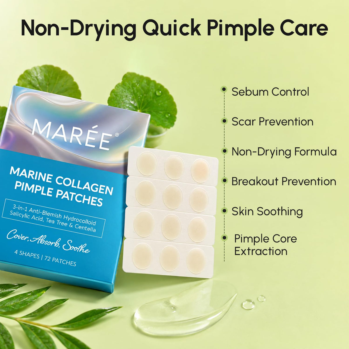 MAREE compact travel pouch with patches showing portability and on-the-go care