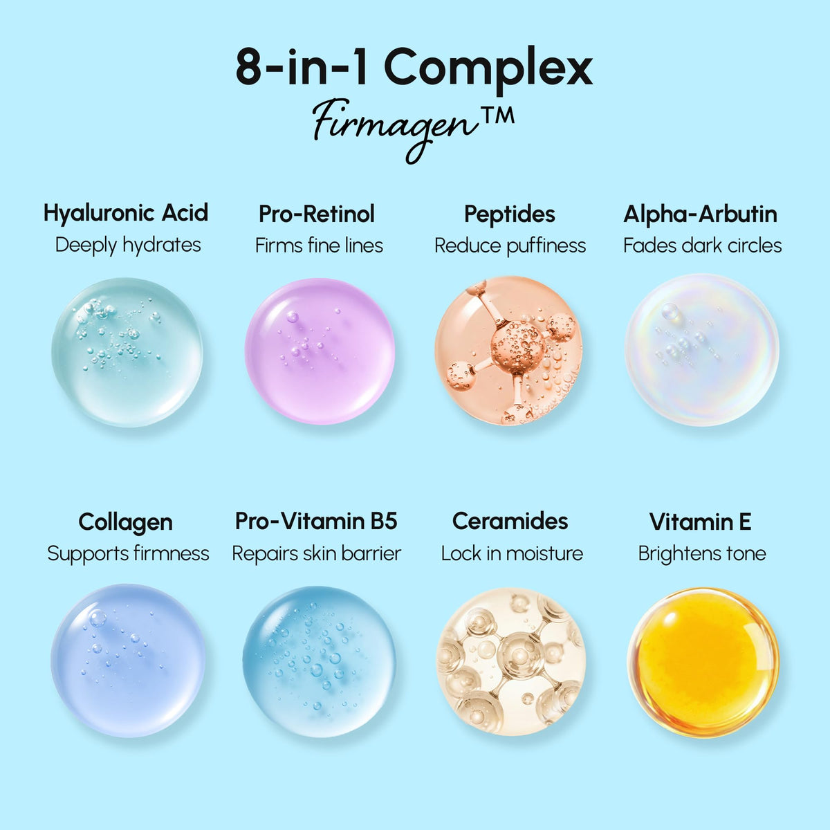 MAREE ingredients label close-up highlighting retinol, ceramide complex, hyaluronic acid
