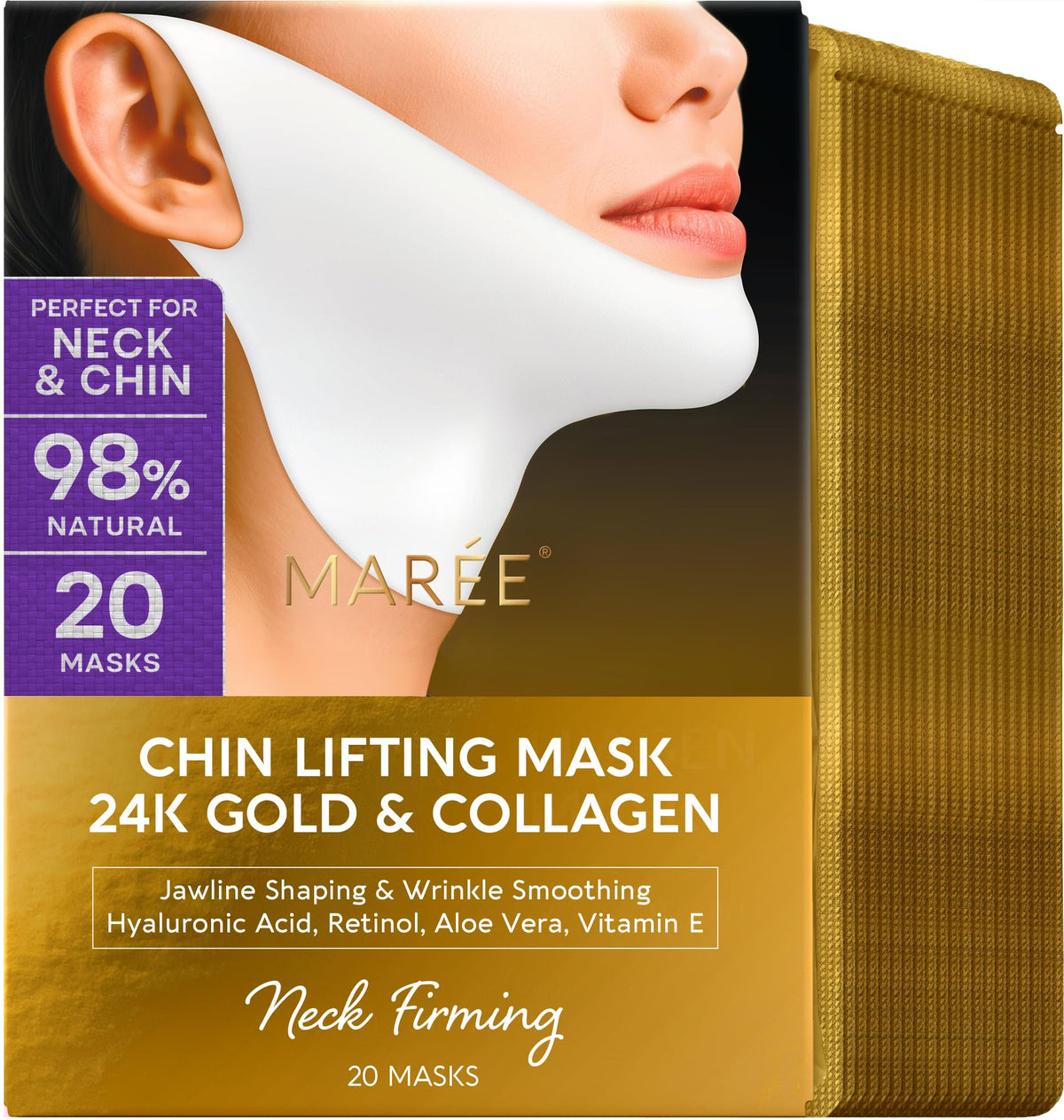 MAREE front packaging of V Line Lifting Mask shows product benefits and design