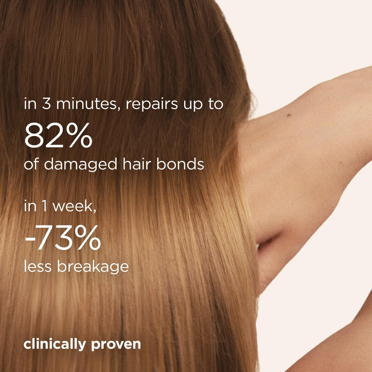 Maria Nila texture dispense on palm displaying lightweight creamy finish