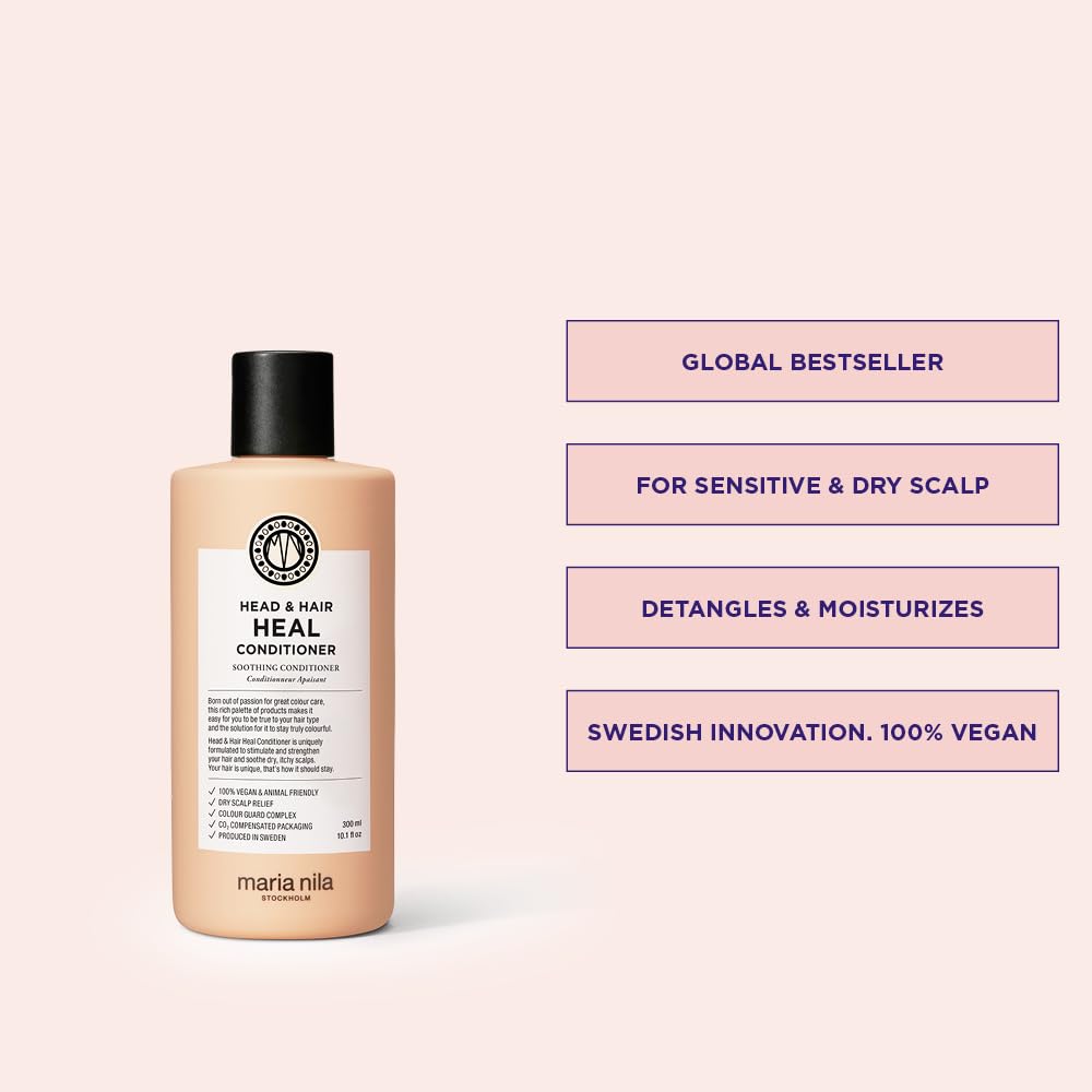Maria Nila close-up label highlighting aloe vera and Piroctone Olamine actives