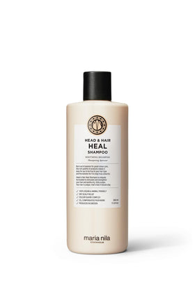 Maria Nila front packaging showing calming shampoo and benefits