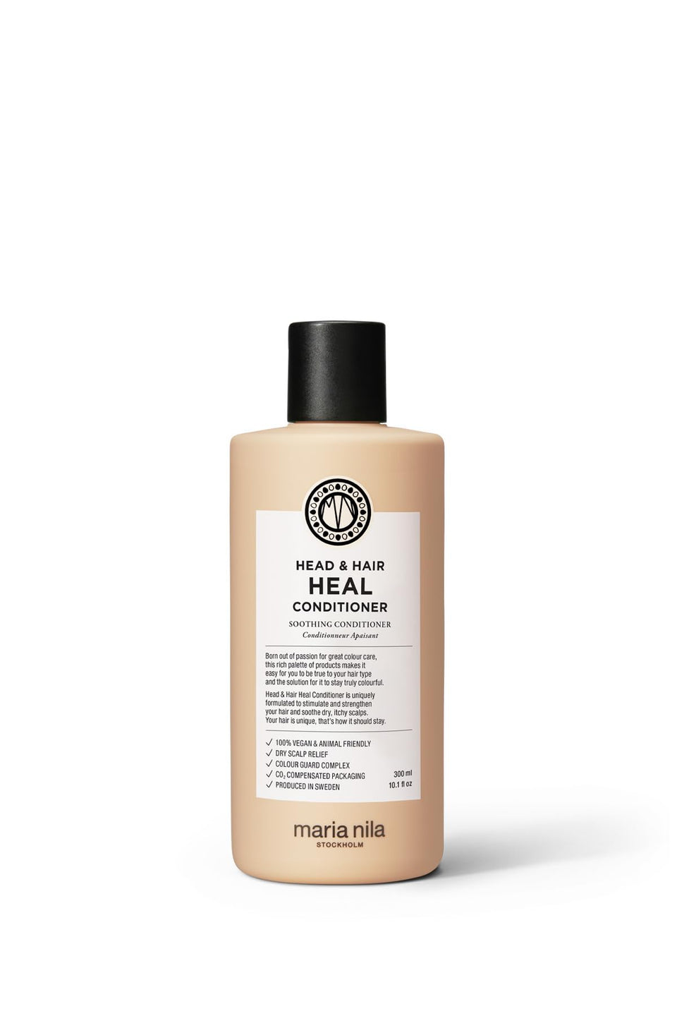 Maria Nila front packaging showing product name and soothing benefits