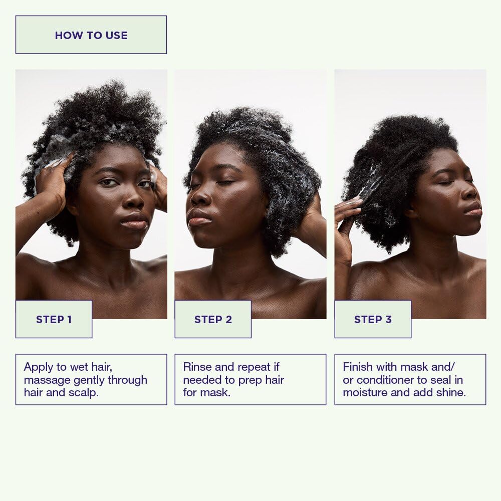 Close-up of Maria Nila creamy shampoo texture for even application