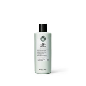 Maria Nila True Soft front bottle showing packaging and product identity for gentle hydration