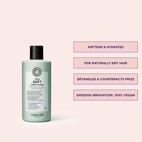 Maria Nila conditioner texture on hand — creamy argan-rich hydration demonstration