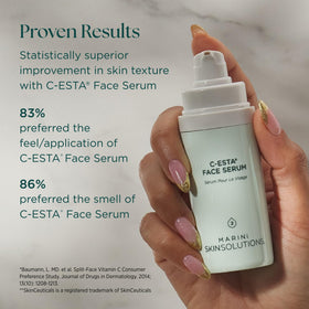 Marini SkinSolutions label and ingredient list, emphasizes formulation transparency