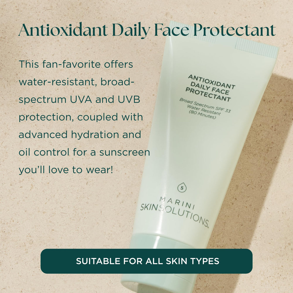 Marini SkinSolutions creamy texture close-up demonstrating quick absorption