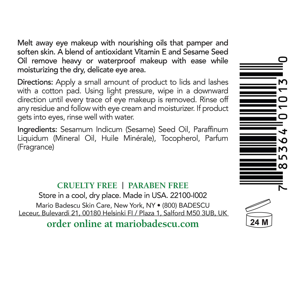 Mario Badescu oil texture close-up highlighting smooth hydrating formula