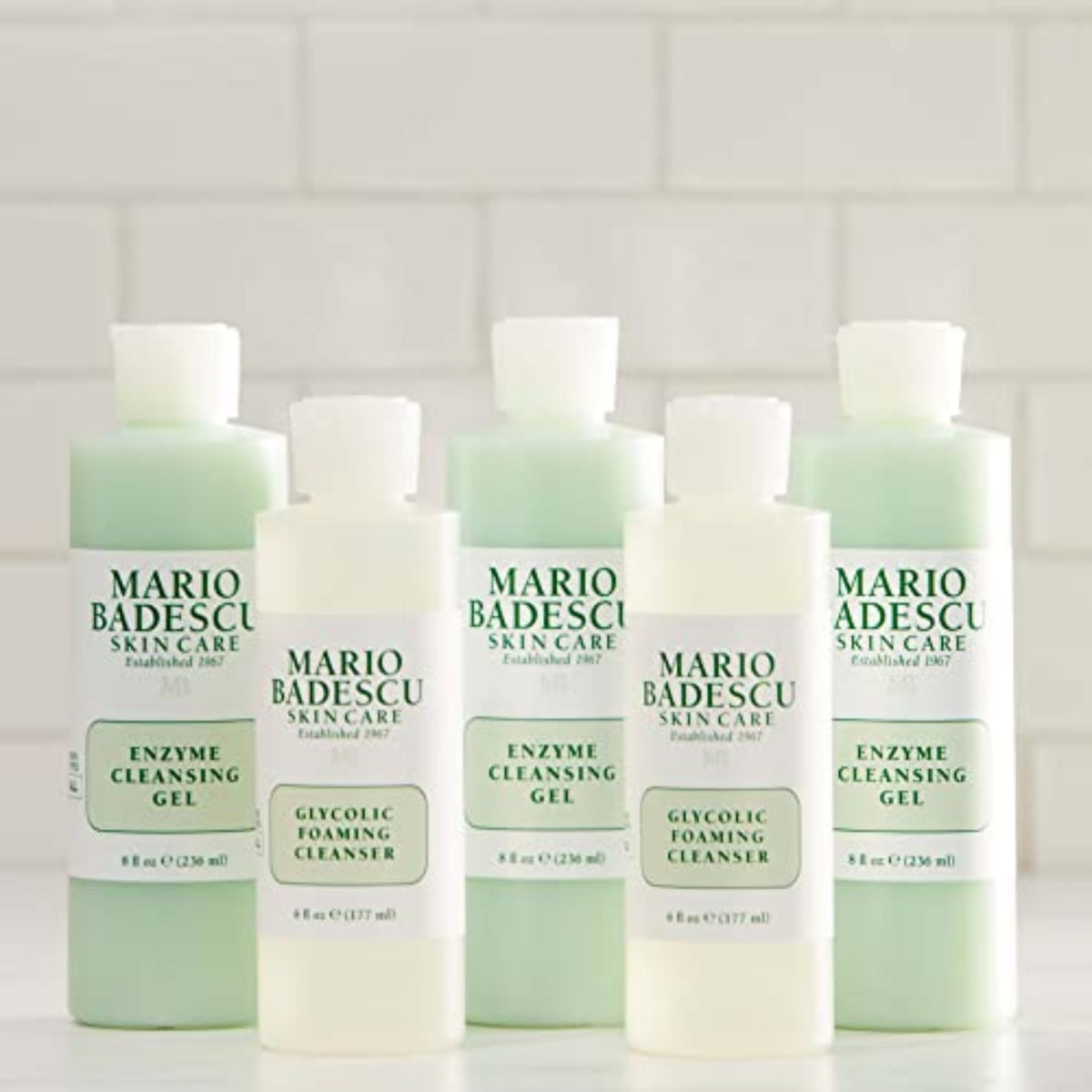 Mario Badescu cleansing gel in bathroom routine showing easy daily use