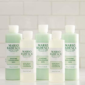 Mario Badescu cleansing gel in bathroom routine showing easy daily use
