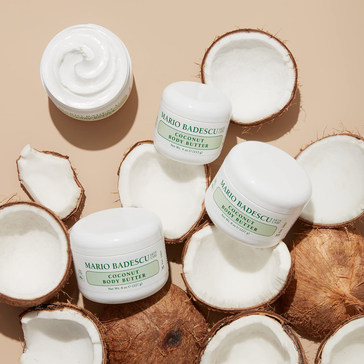 Mario Badescu ingredients close-up highlighting shea, mango and nourishing oils for hydration