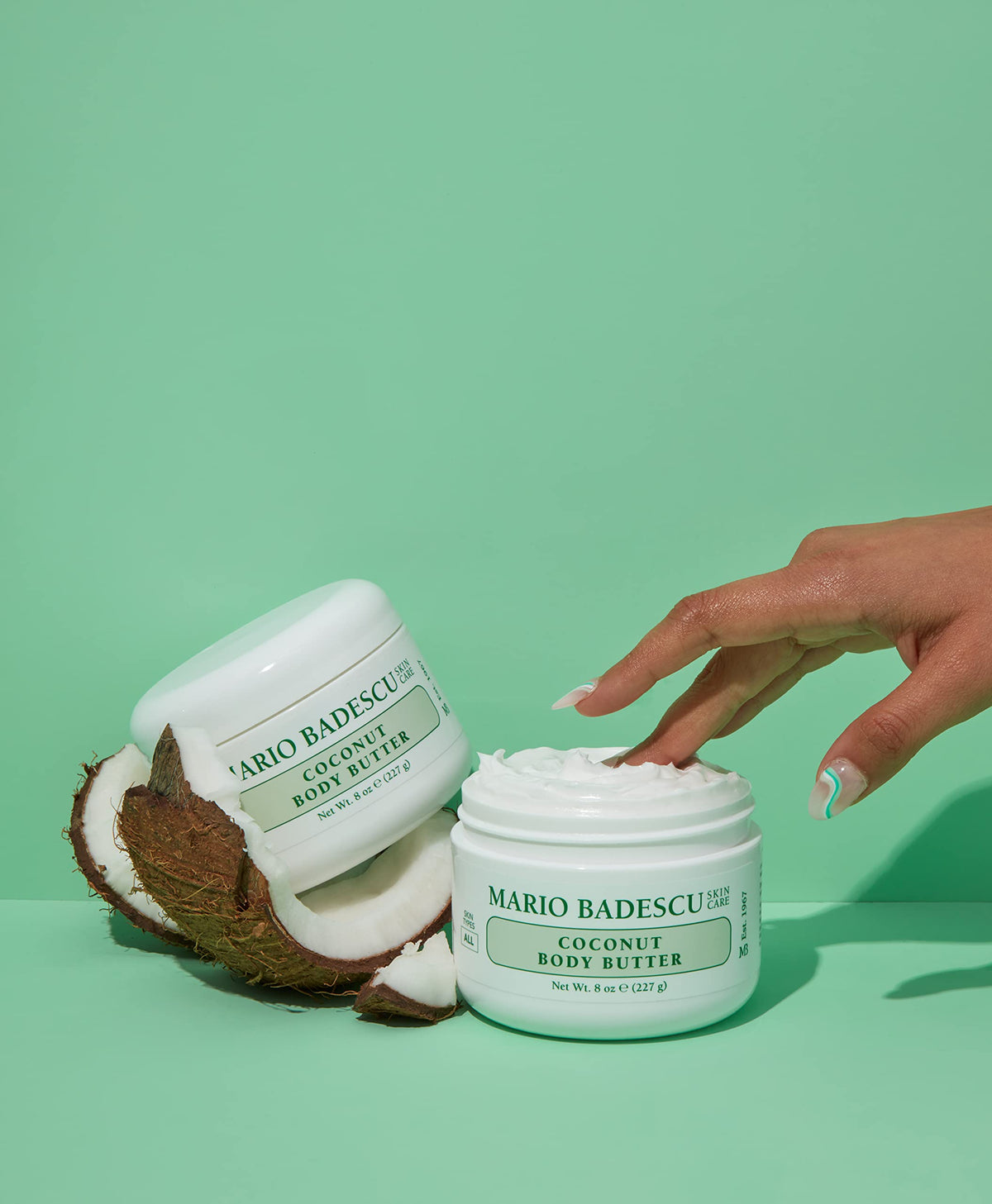 Mario Badescu butter texture swipe demonstrating creamy spreadability and fast absorption