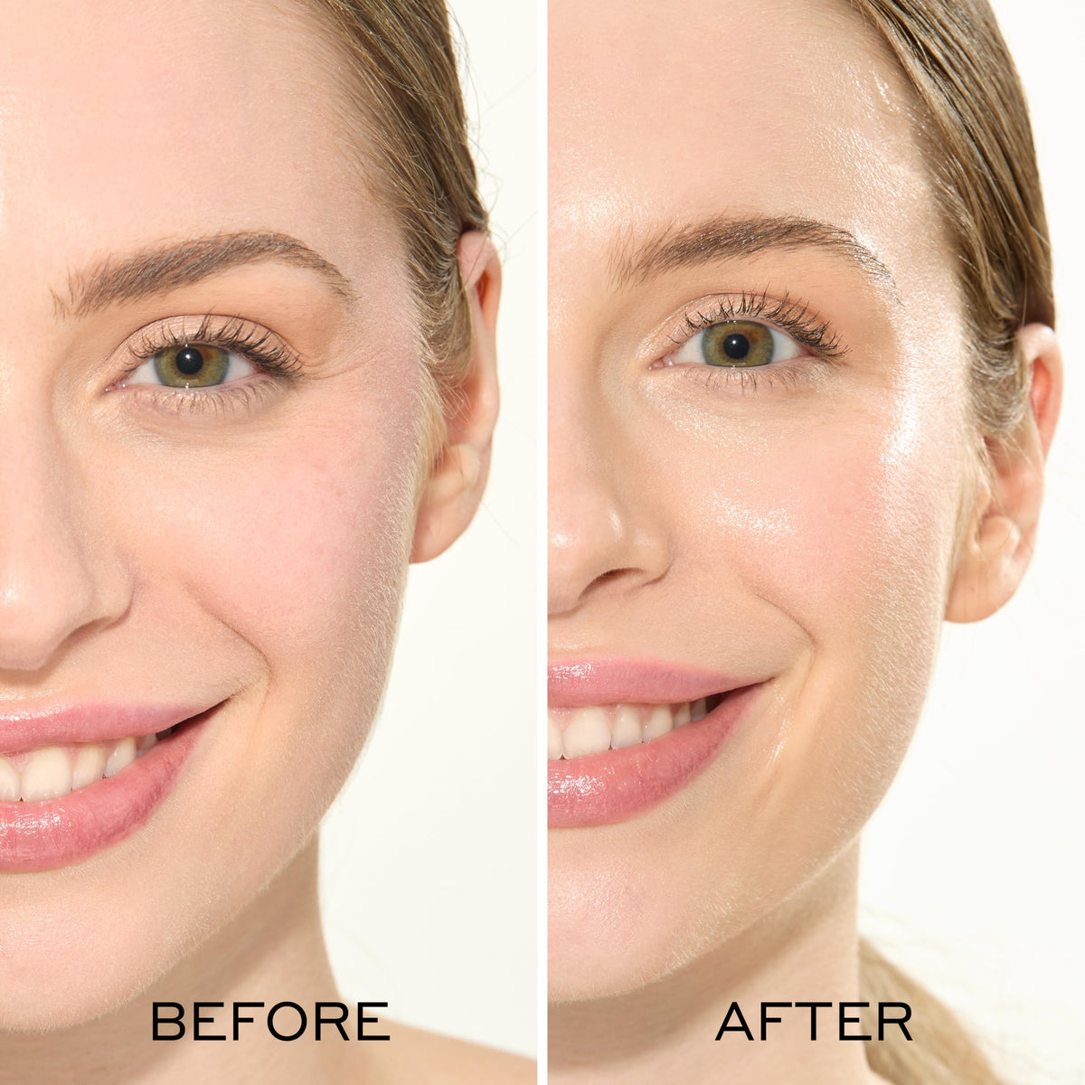Mario Badescu jelly cream on cheek showing fast absorption and non-greasy finish
