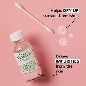 Mario Badescu drying lotion pink sediment close-up showing concentrated active ingredients for effectiveness