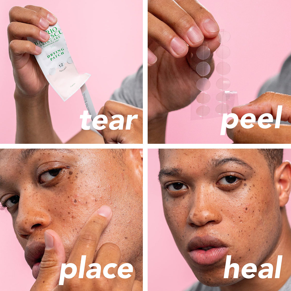Mario Badescu ingredient collage with salicylic acid and hyaluronic acid benefits