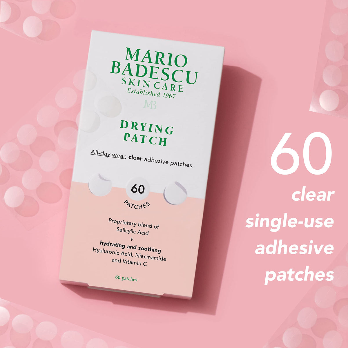 Mario Badescu close-up of a single clear patch highlighting adhesive texture