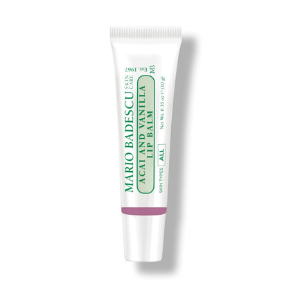 Mario Badescu front packaging showing acai and vanilla flavor benefits
