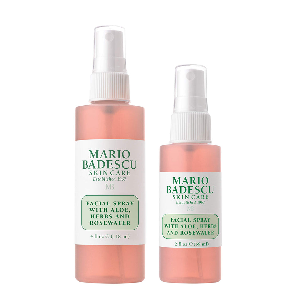 Mario Badescu front packaging showing dual bottle combo hydrating pick-me-up