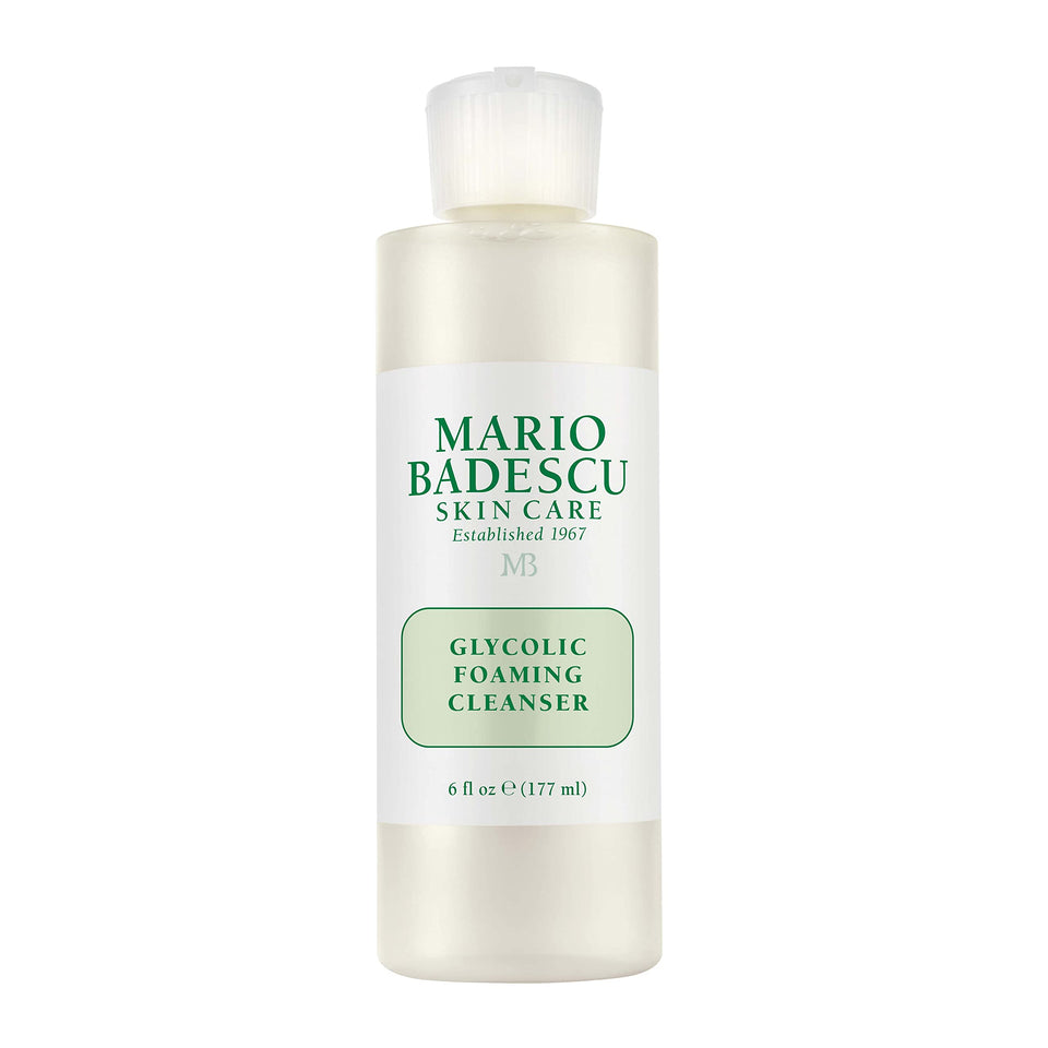 Mario Badescu front packaging showing cleanser and clear benefits