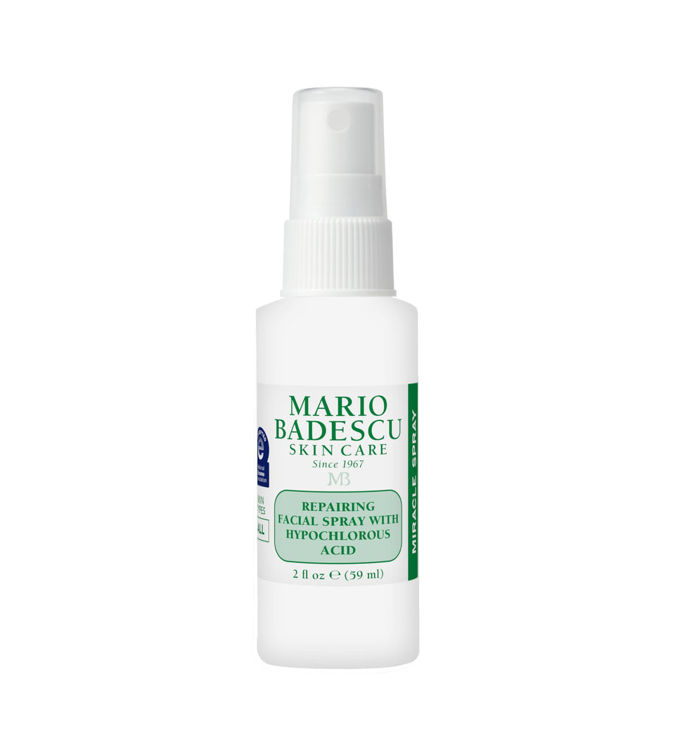 Mario Badescu front packaging of Repairing HOCl Facial Spray for soothing skin