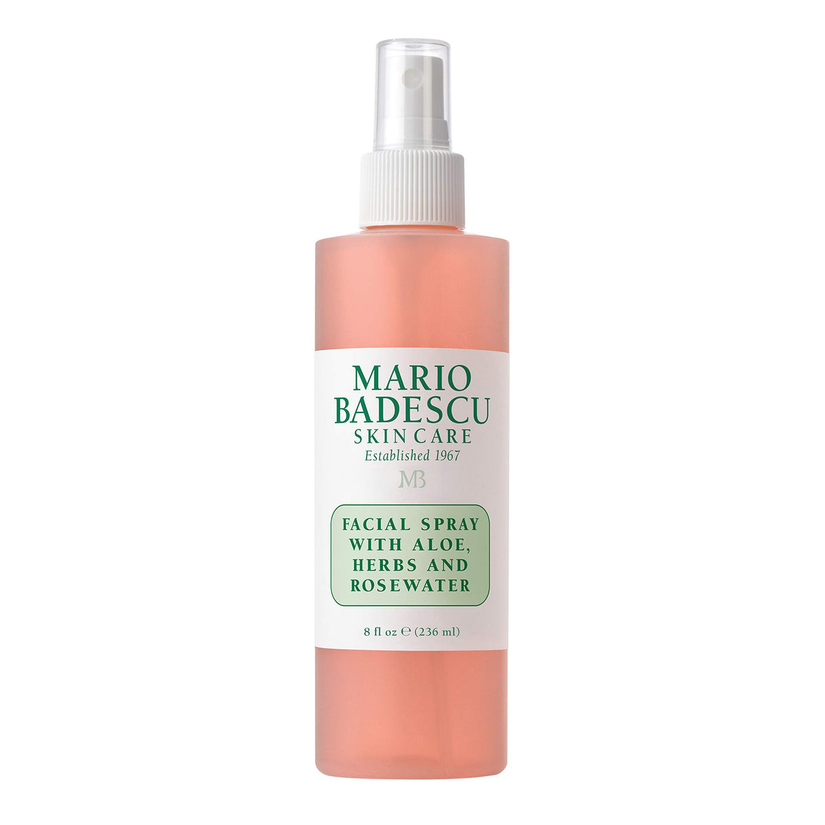 Mario Badescu front packaging showing rosewater spray for instant hydration