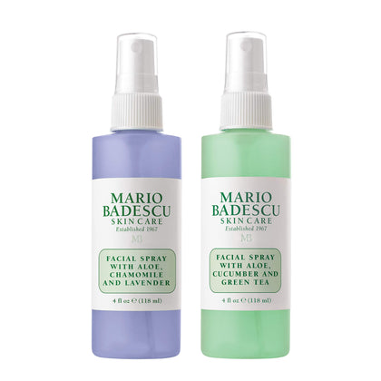 Mario Badescu two-bottle pack front view, shows convenient hydration duo