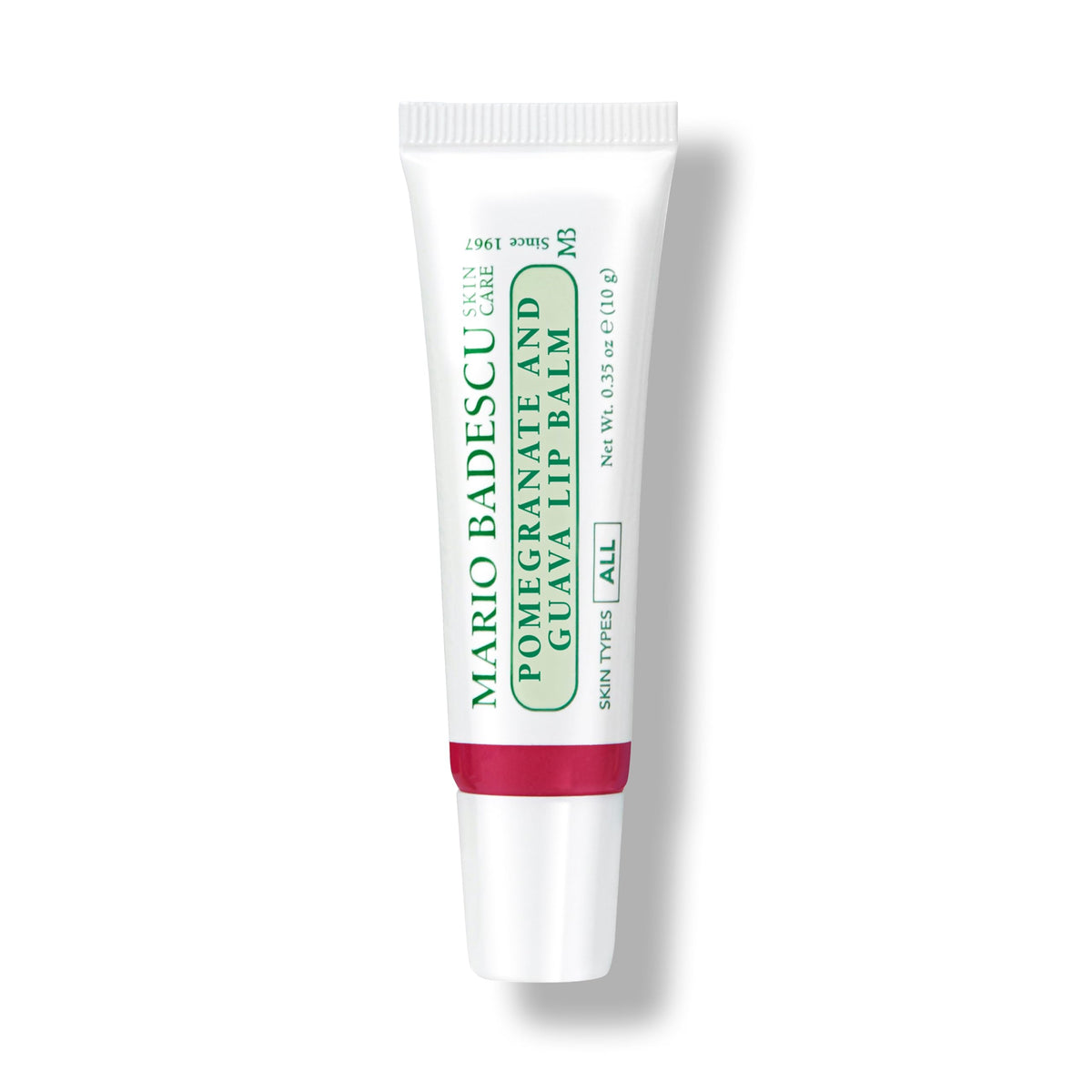 Mario Badescu front tube showing pomegranate and guava for portable hydration