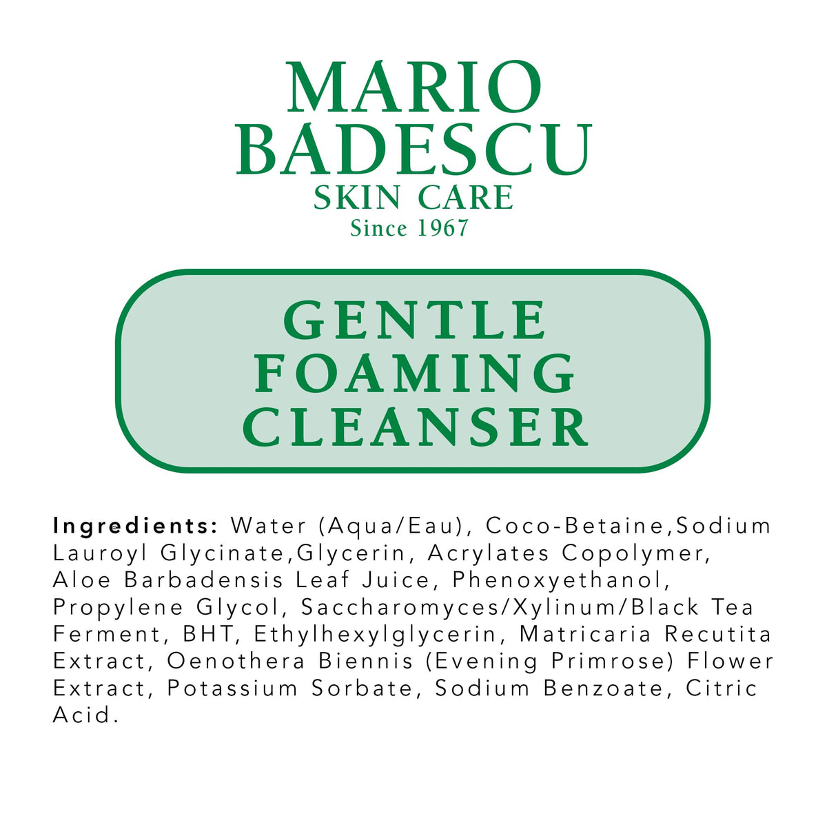 Mario Badescu cleanser next to cleansing oil, illustrates recommended double-cleanse