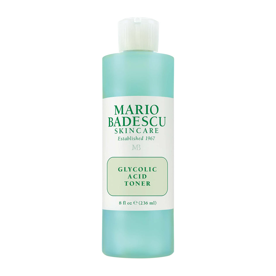 Mario Badescu front bottle view showing toner and clear benefits