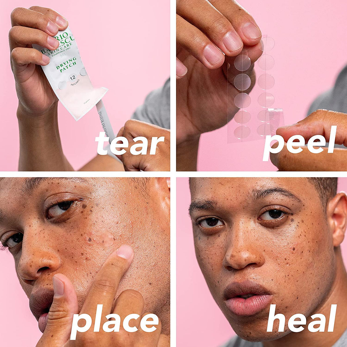Mario Badescu in use nighttime application demonstrating cotton-swab spot treatment for overnight use