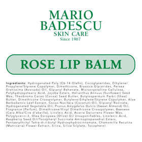 Mario Badescu ingredients label closeup highlighting coconut oil and cocoa butter